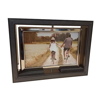 Image of Shudehill Giftware Dark Silver Spinning Photograph Frame Display Those Special Photographs In This Quality (270530)