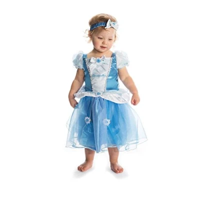 Image of Disney Princess DCPRCIN03 Cinderella Child Dress Costume 3 6, 6 Months