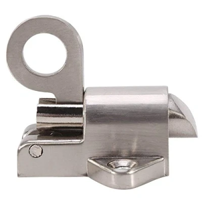 Image of Yosoo Latch Lock Zinc Alloy Security Pull Ring Spring Bounce Door Bolt for Window Shed Gate Toilet Bedroom