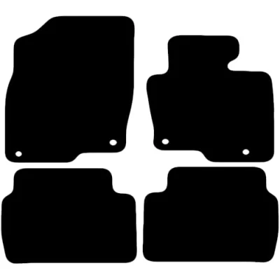 Image of Carsio Carpet Car Mats For Mazda CX 5 2017+ Onwards Tailored Fit Floor Mat Set Complete Accessory Black Custom Fitted All Weather, Anti Slip Backing &amp; Trim