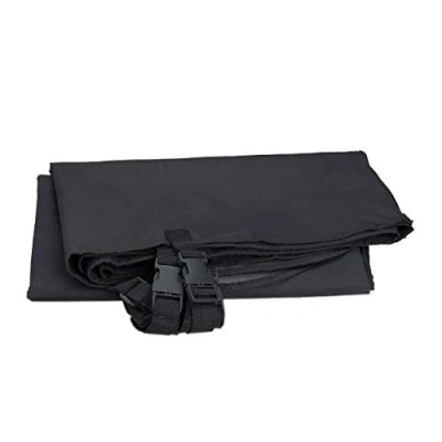 Image of Relaxdays Dog Car Protective Cover Seat Blanket 4 Headrest Straps, 136 x 142 cm, Black