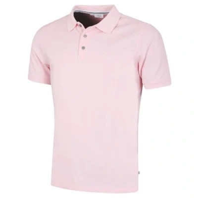 Image of Calvin Klein Mens North Coast Polo Shirt Baby Pink XXXXL
