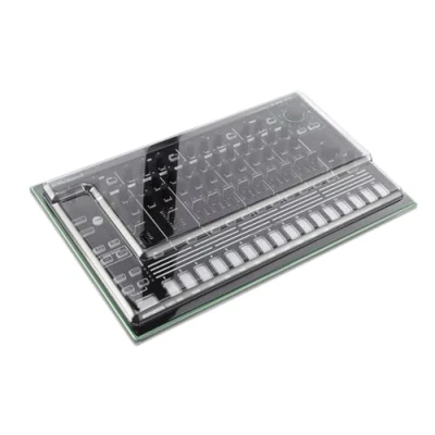 Image of Decksaver Cover for Roland Aira TR 8 Super Durable Polycarbonate Protective lid in Smoked Clear Colour, Made The UK Producers&#039; Choice Unbeatable Protection