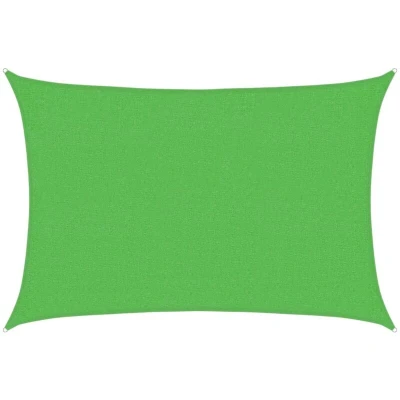 Image of vidaXL Sunshade Sail 160 g/m² Light Green 2x2.5 m HDPE