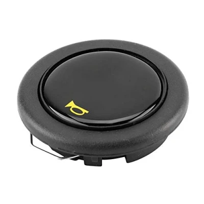 Image of Automotive Steering Wheel Center Push Button,Universal Modified Car Horn Button Black replacement for Most Of