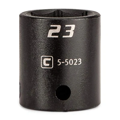 Image of Capri Tools 23 mm Shallow Impact Socket, 1/2 Inch Drive, 6 Point, Metric