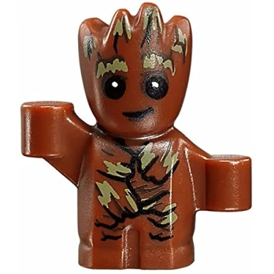 Image of LEGO Superheroes: Baby Groot Minifigure (Smiling) : from Guardians of The Galaxy Vol 2