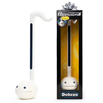 Image of Otamatone Deluxe White Japanese Electronic Musical Instrument, Portable Touch Sensitive Digital Music Instruments Synthesizer, Kids Teens Adults Fun Cool Birthday Christmas Gift Toy Song Game Stuff