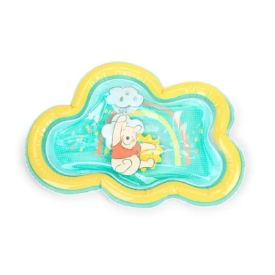 Image of Bright Starts Winnie The Pooh Once Upon a Tummy Time Water Mat, Blue, Unisex, Newborn +
