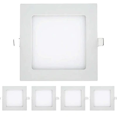 Image of 5X 6W LED Ceiling Light 6500K Daylight White Dustproof IP20 Indoor Round Recessed Hallway Kitchen Balcony Shop Bedroom Lighting (5X Lights)