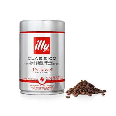 Image of illy Coffee, Classico Coffee Beans, Medium Roast, 100% Arabica 250g