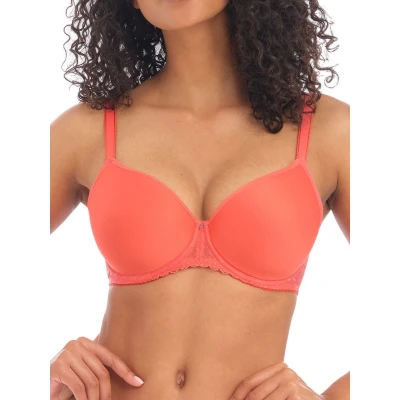 Image of Freya Signature Moulded Spacer Bra Hot Coral Pink 38DD