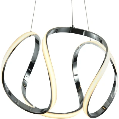 Image of Tokyo Integrated Led Pendant Ceiling Light Silver, 3000K
