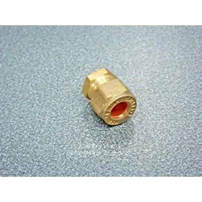Image of Brass Compression Plumbing Fitting from 6MM 28MM Straight, Elbow, TEE, Stop END (Fitting: 12MM, END)