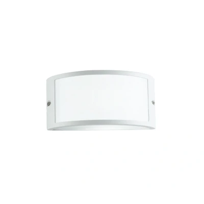 Image of AUSTIN Outdoor Flush Wall Light White, IP54 25x13x12cm