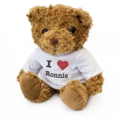 Image of NEW I LOVE RONNIE Teddy Bear Cute And Cuddly Gift Present Birthday Xmas Valentine