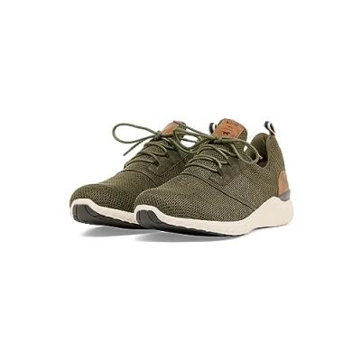 Image of Mustang Women&#039;s 4132 311 777 Slip On Trainers, Khaki, 9 UK