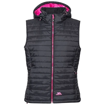 Image of Trespass Women&#039;s Aretha Warm Padded Jacket With Removable Hood, Black, 8 UK
