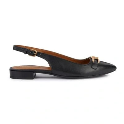 Image of Geox Women&#039;s D Charyssa Ballet Flat, Black, 7.5 UK