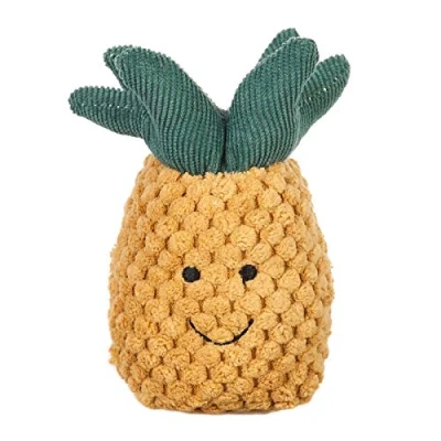 Image of Apricot Lamb Baby Lovey Pineapple Soft Rattle Toy, Hold and Shake Toy with Sound, Plush Stuffed Animal for Newborn Infant Babies Over 0 Months (Pineapple, 4 Inches)