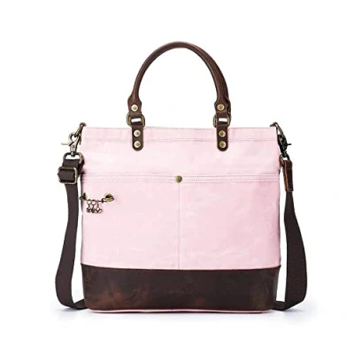 Image of Della Q Canvas Tote, Petal, One Size