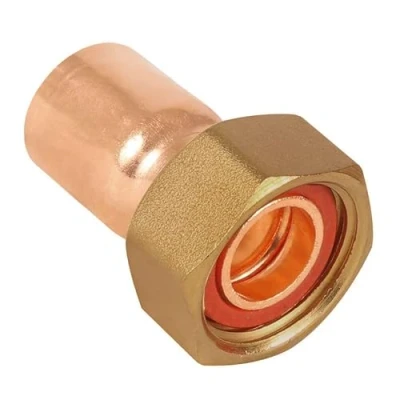 Image of End Feed Straight Tap Connector 15mm x 1/2&quot; BSP Pack of 5