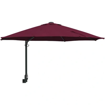 Image of vidaXL Patio Umbrella Bordeaux red Polyester Large Collapsible