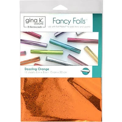 Image of GINA K Designs Fancy FOIL6X8 DAZZ Ornge, Dazzling Orange Holographic, One Size
