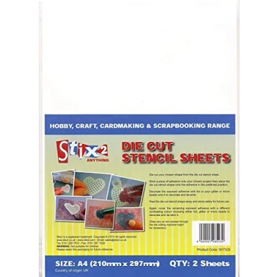 Image of Stix2 A4 Die Cut Stencil Sheets 210mm x 297mm (2 Sheets) S57329