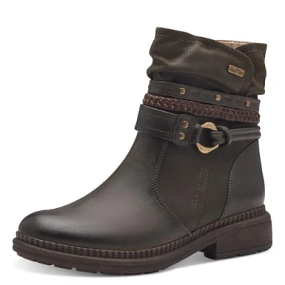 Image of Jana Women&#039;s Flat Boot 8 25464 43 Fashion, Olive, 3.5 UK