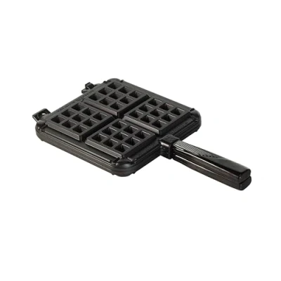 Image of Nordic Ware Stovetop Belgian Waffle Maker, Cast Aluminium Iron, Mould for Waffles Made in The USA, Colour: Black