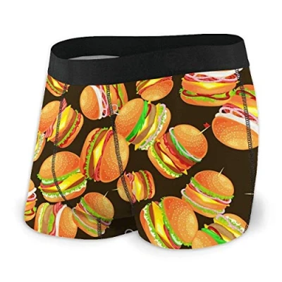 Image of 934 Men&#039;S Briefs Fitted Tasty Burger Grilled Beef Underwear Quick Dry Boxer Cool Boxers Trunk M