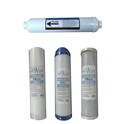 Image of Reverse Osmosis Water Filter System Set (4 Filters/yearly Replacement ro Filters)
