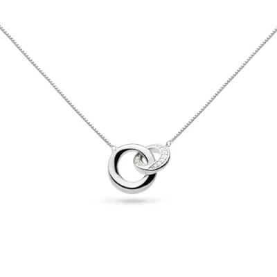 Image of Kit Heath Sterling Silver and Cubic Zirconia Bevel Cirque Link 17&quot; Necklace