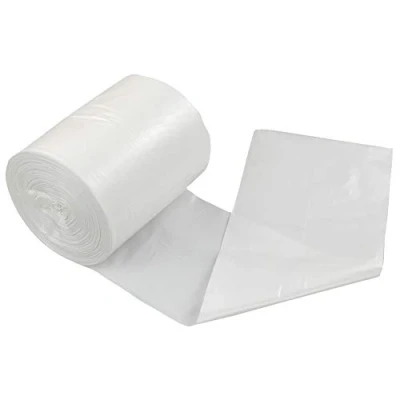 Image of Sandmovie 6 L White Garbage Bags, Office Bin Liners, 105 Counts