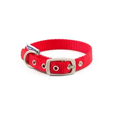 Image of Ancol Heritage Nylon Dog Collar, Small, Red
