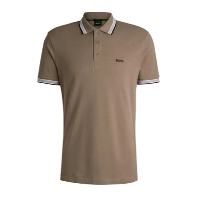 Image of BOSS Paddy Polo shirt, Men&#039;s, Size: Small, Khaki