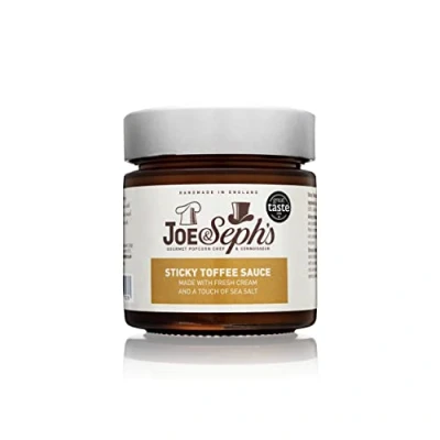 Image of Joe &amp; Seph&#039;s Sticky Toffee caramel sauce (1x230g) 1 Star Great Taste Award, drizzle, ice cream sauce, for coffee, vegetarian, home baking, cakes, syrup