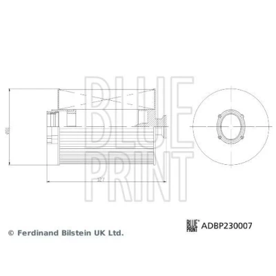 Image of 5264870 Fuel Filter BLUE PRINT ADBP230007 Insert