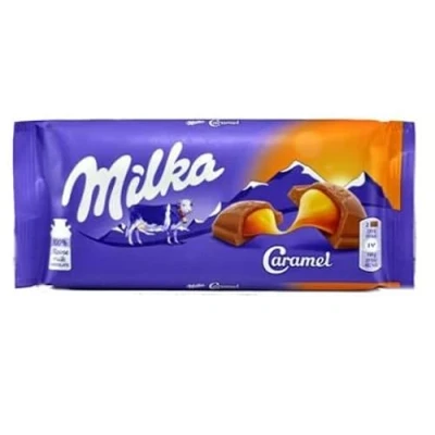 Image of Milka Caramel 100g (1 Bar) Delicious Tasty And Twisty Treat Gift Hamper For Birthday,Christmas Sold By Kidzbuzz