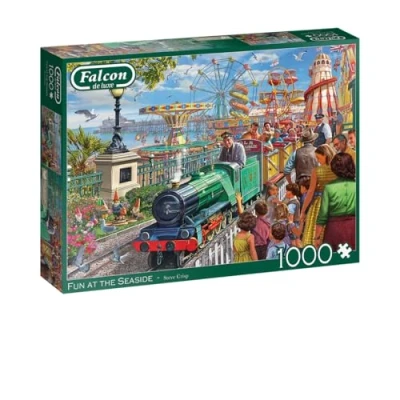 Image of Falcon Fun at the Seaside 1000 Piece Jigsaw Puzzle for Adults Beautifully Illustrated 1000Pc Puzzle, Activity Home, Puzzles Rainy Days, Birthday Jumbo