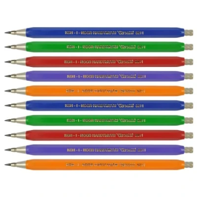 Image of Koh i noor Versatil 10 Plastic Lead Holders, metal fittings, without Clip, with Sharpener 5211.