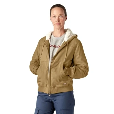Image of Dickies, Women&#039;s, SHERPA DUCK BOMBER, NUBUCK, XL