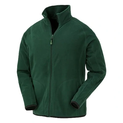 Image of Result Genuine Recycled Mens Microfleece Jacket (L) (Forest Green)