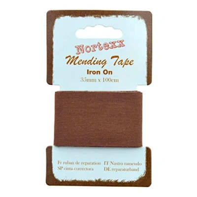 Image of Nortexx Iron On Repair Tape Brown, 100% Cotton, 14 x 8 1 cm