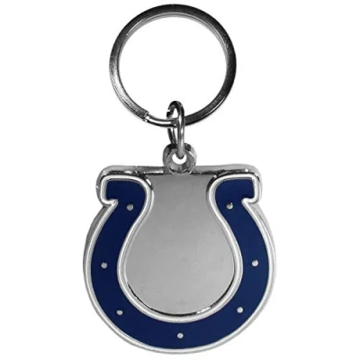 Image of Siskiyou NFL Sports Fan Shop Indianapolis Colts Chrome &amp; Enameled Key Chain One Size Team Colors