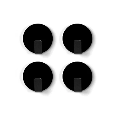 Image of Trendform® Anti Slip Solid Magnetic Hooks Black (1 set of 4 )