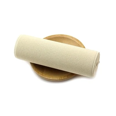 Image of NEFLUM 2 Meters 10 cm Width Elastic Band Color Wide Rubber Clothing Elastics Webbing Diy Sewing Accessories, Beige, 10cm