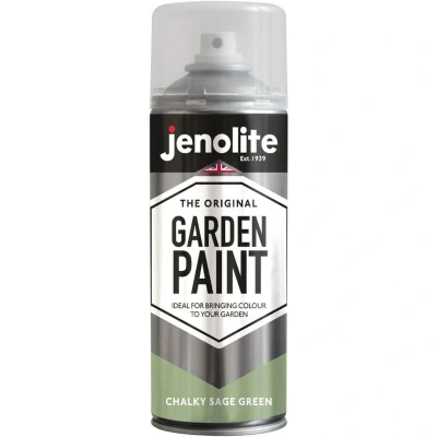 Image of JENOLITE Directorust Chalky Spray Paint SAGE GREEN 3x400ml Multi Surface Finish Ideal For Furniture, Ornaments, Picture Frames Interior &amp; Exterior Use RAL 7494C