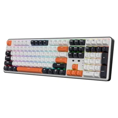 Image of Redragon K689 PRO Wireless Gasket RGB Gaming Keyboard, 104 Keys + Extra 4 Hotkeys Mechanical Keyboard w/Upgraded Hot swappable Socket, 5 Layer Noise Dampening, Round PBT Keycaps, Custom Linear Switch